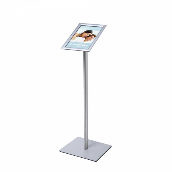 A4 Menu DIsplay Stand 25 mm SECH Pole Metal Base