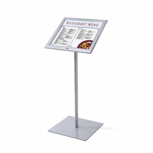 Outdoor lockable Menu Stand 2xA4