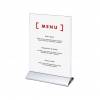 Menu Stand with aluminum base, DL, vertical - 3