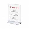 Premium Menu Holder - Aluminium push fit base - 2