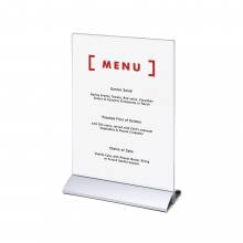 Premium Menu Holder - Aluminium push fit base