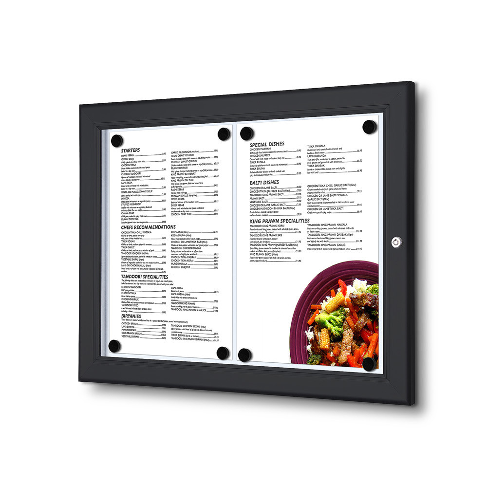 Outdoor Menu Board (Black) External Menu Display