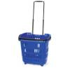 Wheeled Shopping Basket Blue - 5