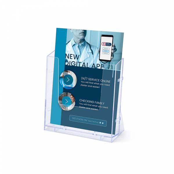 A5 Portrait Leaflet Holder - Wall & Counter Display