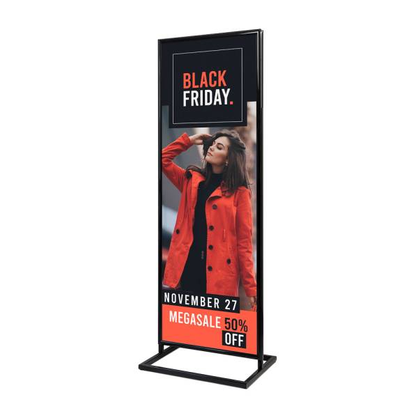 Poster Display Decor Click 2 x A1 Black