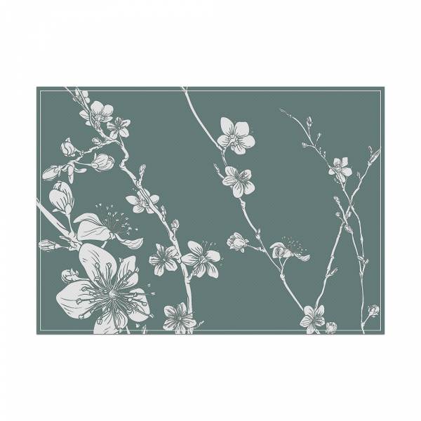 Placemat Abstract Blossom Green
