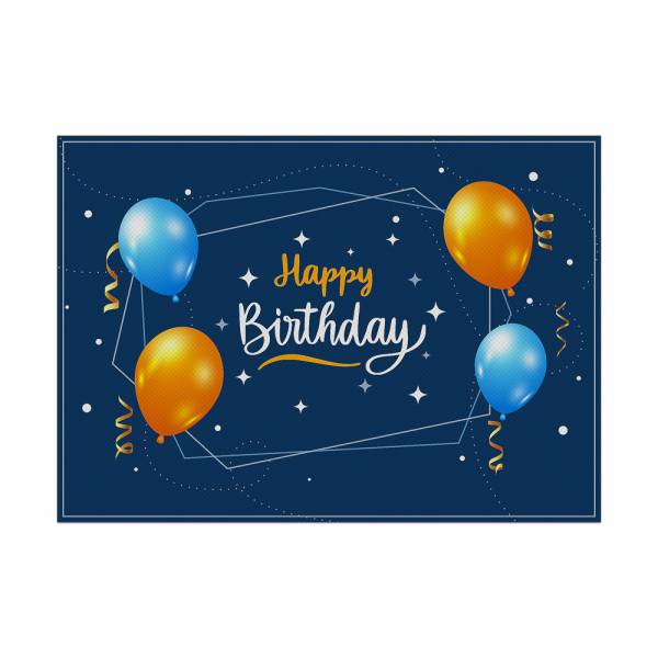 Placemat Birthday Blue