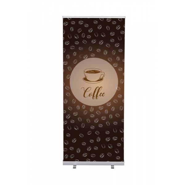 Roll-Banner Budget 85 Complete Set Coffee English