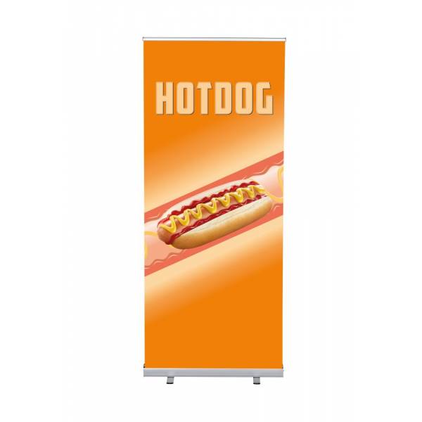 Roll-Banner Budget 85 Complete Set Hot Dog English