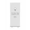 Roll-Banner Budget 85 Complete Set Sign In Here Grey Spanish - 1