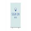 Roll-Banner Budget 85 Complete Set Sign In Here Blue French - 5