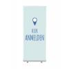 Roll-Banner Budget 85 Complete Set Sign In Here Blue English - 7