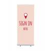 Roll-Banner Budget 85 Complete Set Sign In Here Red English - 9