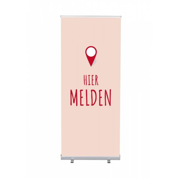 Roll-Banner Budget 85 Complete Set Sign In Here Red Dutch