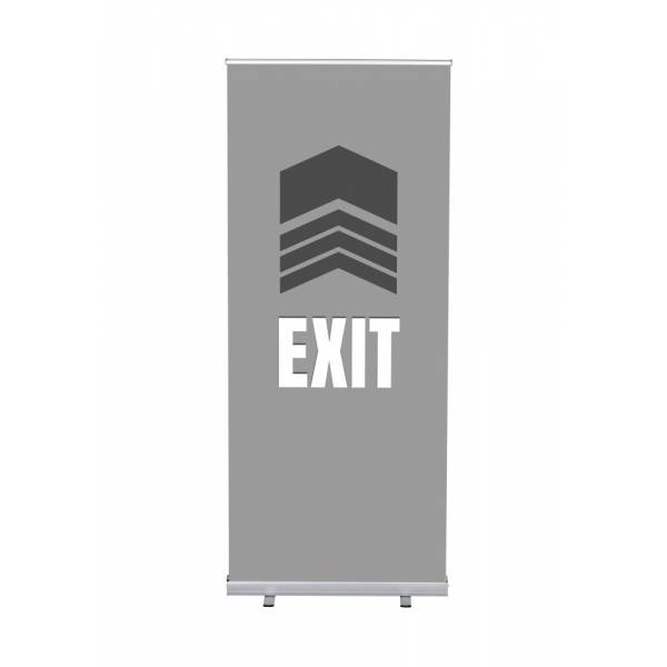 Roll-Banner Budget 85 Complete Set Exit Grey English