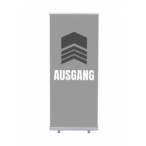 Roll-Banner Budget 85 Complete Set Exit Grey German