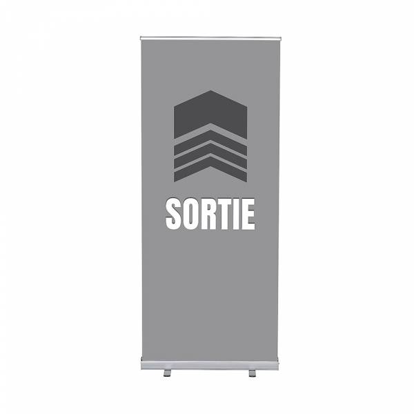 Roll-Banner Budget 85 Complete Set Exit Grey French