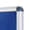Lockable Fabric Noticeboard - Blue (90x120) - 2