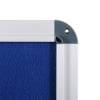 Lockable Fabric Noticeboard - Blue (60x90) - 4