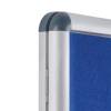 Lockable Fabric Noticeboard - Blue (60x90) - 6