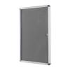 Lockable Fabric Noticeboard - Grey (90x120) - 0