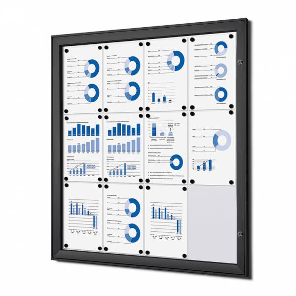 Black Noticeboard Indoor / Outdoor (12xA4)