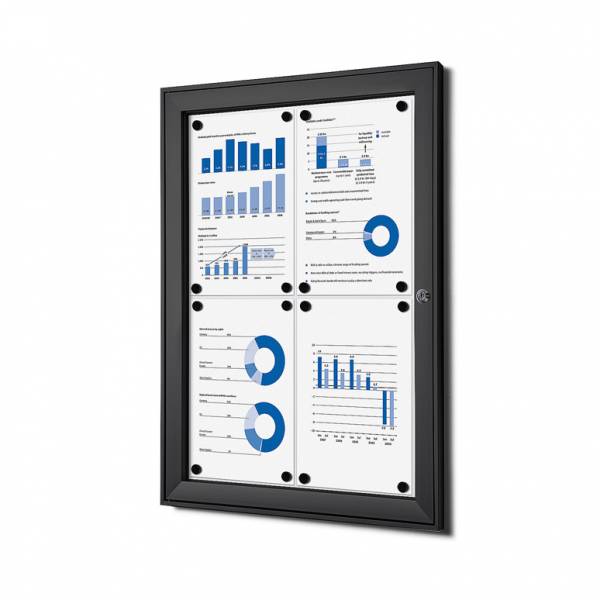 Black Noticeboard Indoor / Outdoor (4xA4)