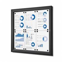 Black Noticeboard Indoor / Outdoor (6xA4)