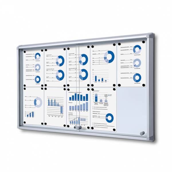 Fire-proof Noticeboard with sliding doors (10xA4)