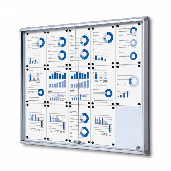 Fire-proof Noticeboard with sliding doors (15xA4)