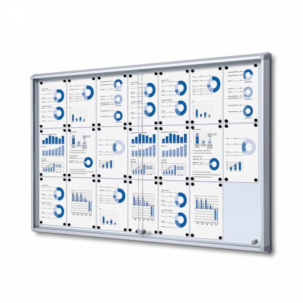 Fire-proof Noticeboard with sliding doors (21xA4)