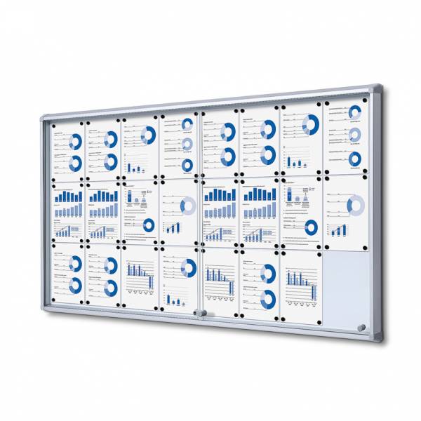 Fire-proof Noticeboard with sliding doors (24xA4)