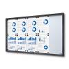 Noticeboard with sliding doors - SLIM (6xA4) - 2