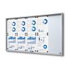 Noticeboard with sliding doors -  SLIM - 3