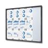 Noticeboard with sliding doors -  SLIM - 5