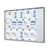 Noticeboard with sliding doors -  SLIM - 8