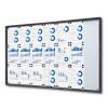 Noticeboard with sliding doors -  SLIM - 9