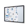 Noticeboard with sliding doors - SLIM (10xA4) - 15