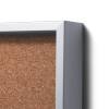 Cork Noticeboard with sliding doors -  SLIM - 1