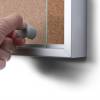 Cork Noticeboard with sliding doors -  SLIM - 2