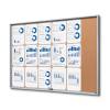 Cork Noticeboard with sliding doors - SLIM (10xA4) - 5