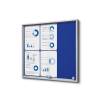 Felt Noticeboard with sliding doors -  SLIM - 1