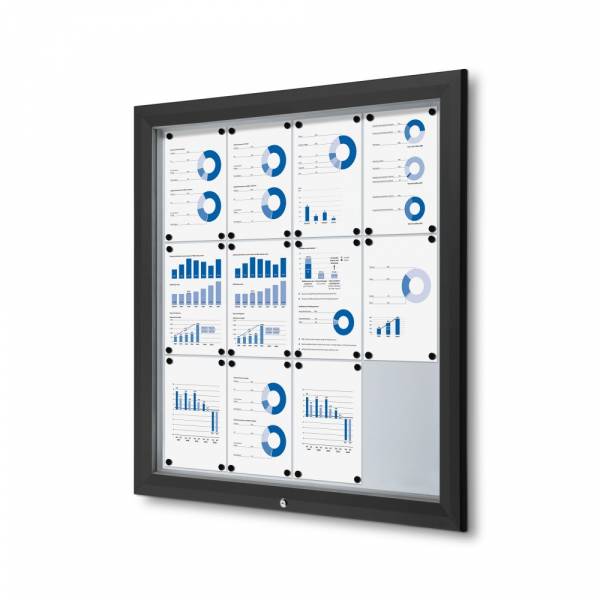 Outdoor Noticeboard  - Black (12xA4)