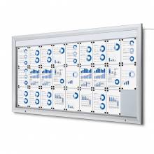 Outdoor LED Illuminated Noticeboard Dry Wipe, IP56 Certified