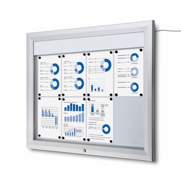 Outdoor Noticeboard LED  (8xA4)