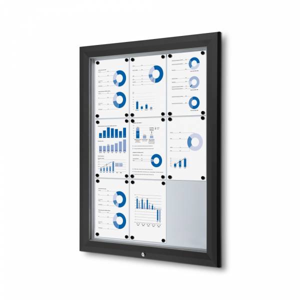 Outdoor Noticeboard  - Black (9xA4)