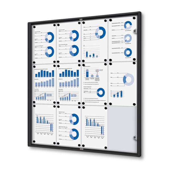 Noticeboard Economy Black (12xA4)