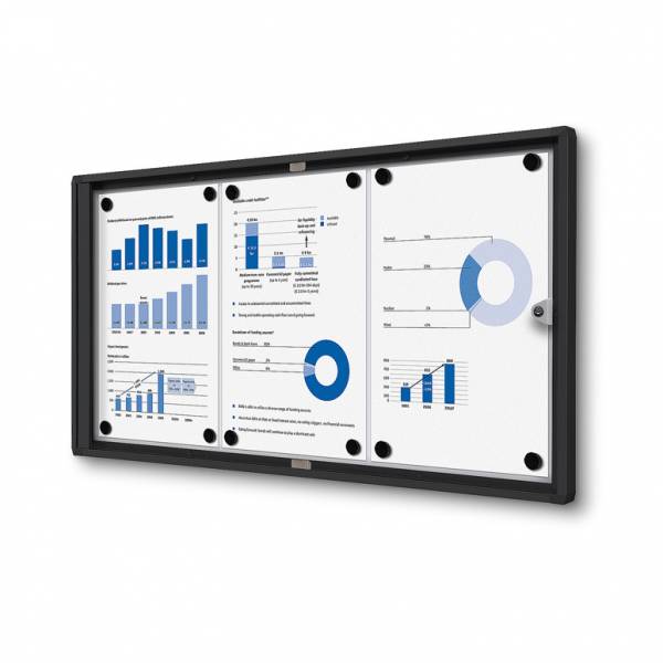 Noticeboard Economy Black (3xA4)