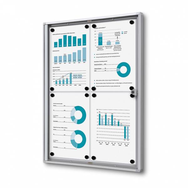 Noticeboard Economy Fireproof (4xA4)