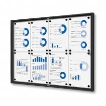 Noticeboard Economy Black (8xA4)